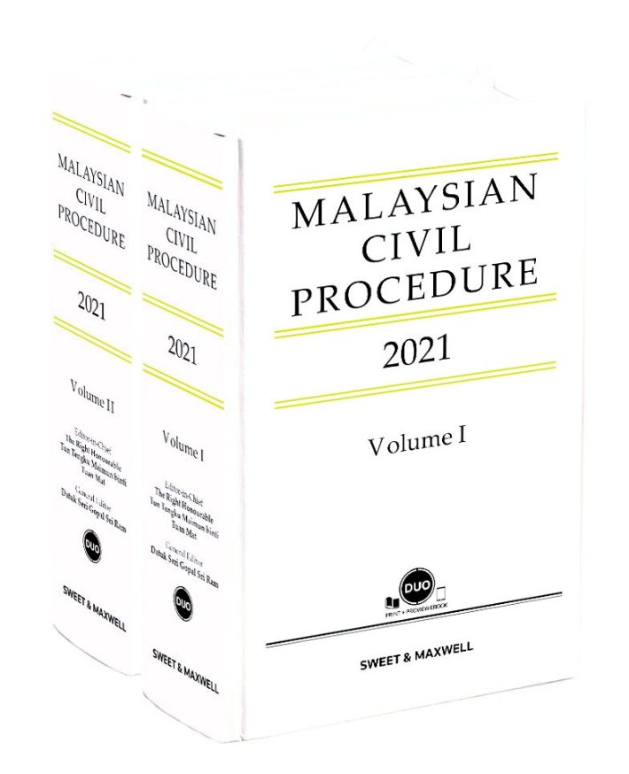 Malaysian Civil Procedure 2021 (Vols 1 and 2) Book Cover